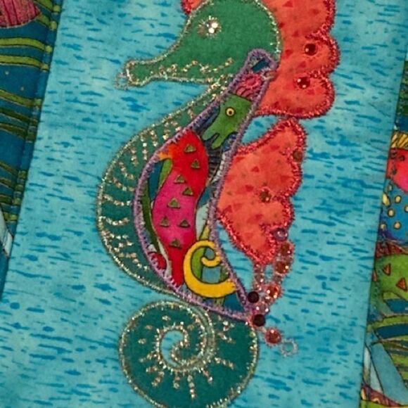 Women’s Hand Made Multicolor Seahorse Purse - Picture 2 of 12